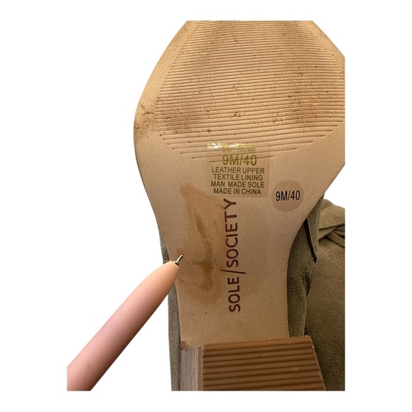 Sole Society Women's Rumi Tassel Bootie Suede Boots Shoesp, Size 9M/40 - Picture 7 of 8